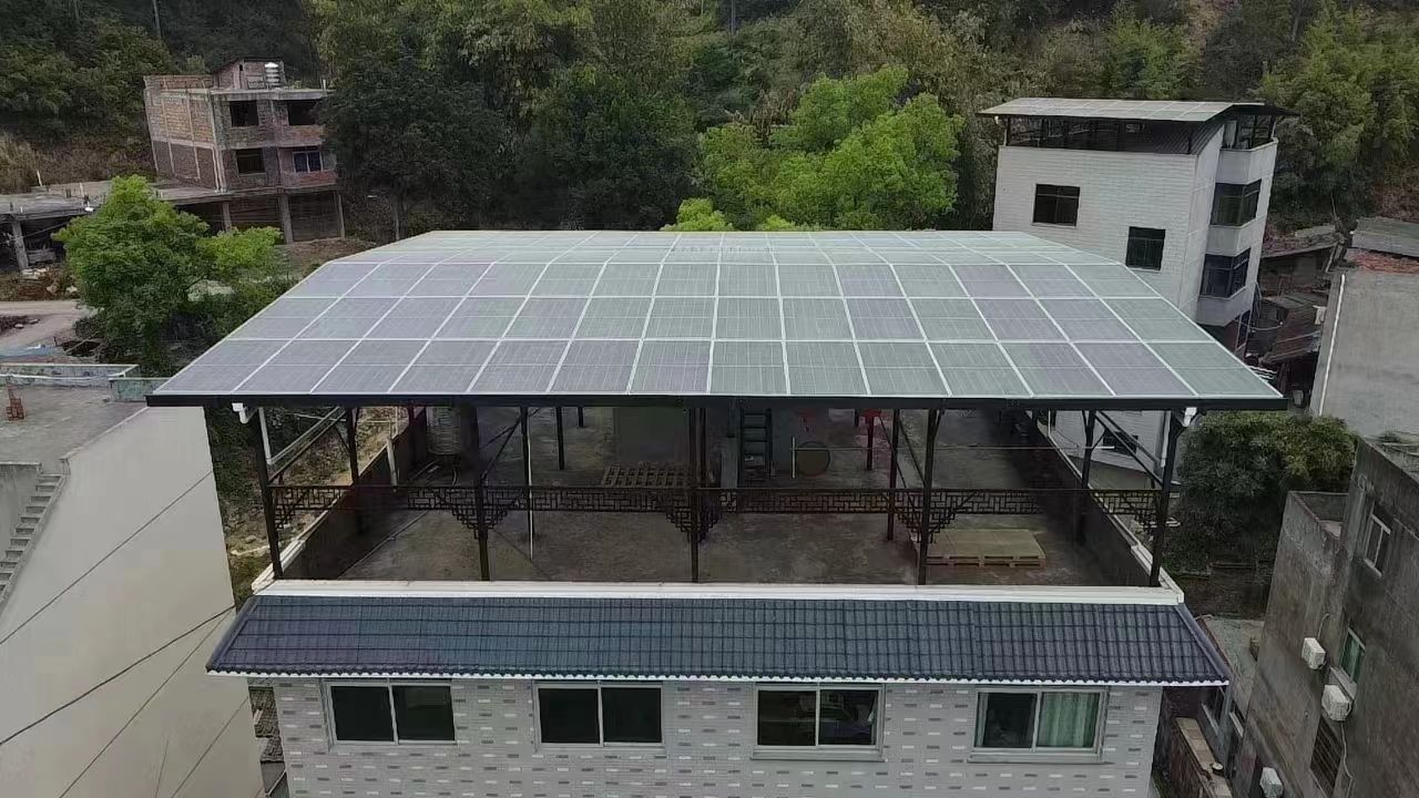 驻马店15kw+10kwh自建别墅家庭光伏储能系统